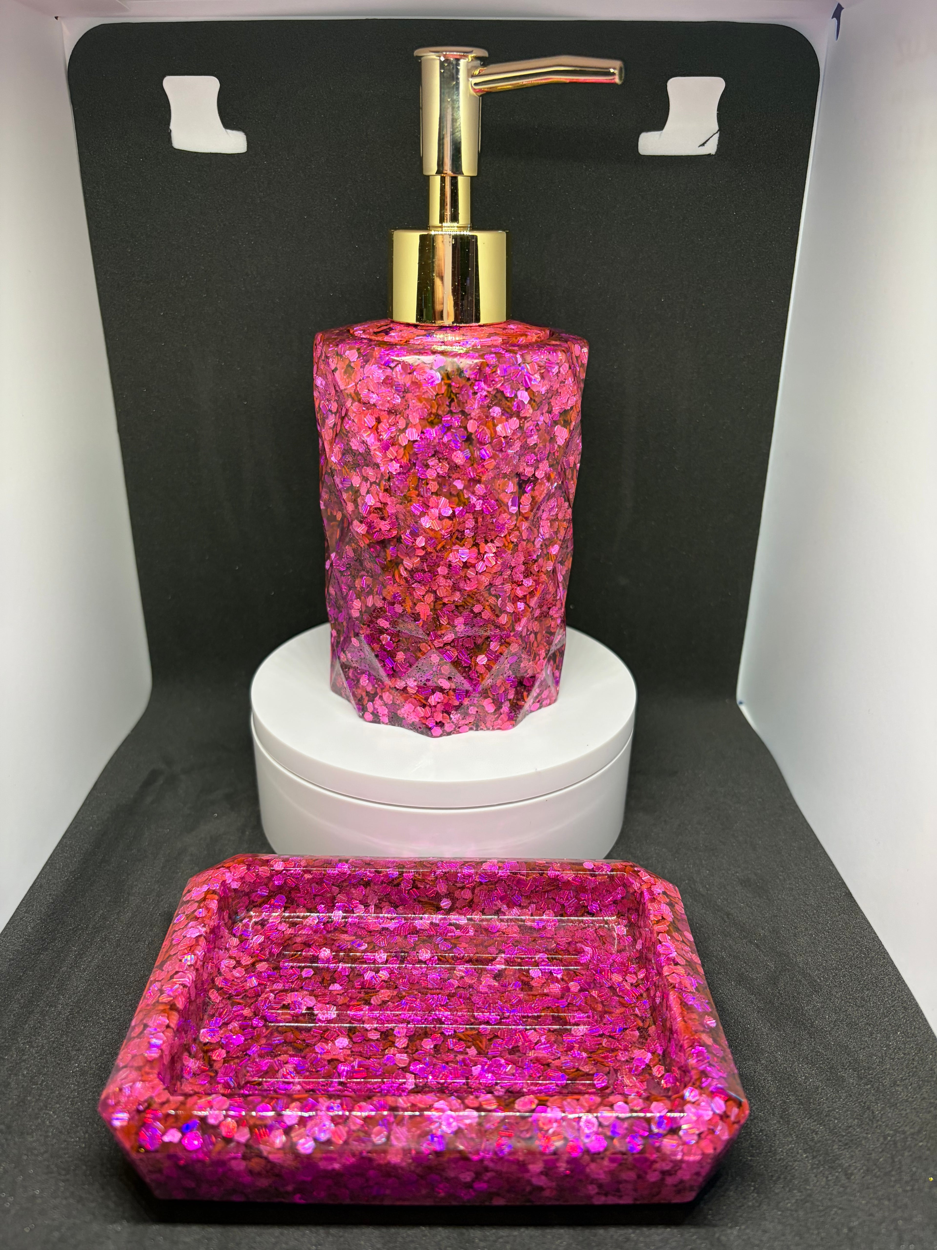Soap dish and/or dispenser
